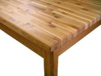 Click to enlarge image Butcher Block Table - 24 by 48 W/Wheels